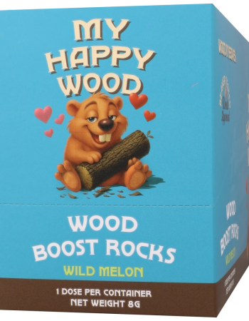 Wood Boost Rocks for Him 12 Pack Display Wild Melon