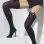 Thigh High Stockings With Bow - Black Fv-29091