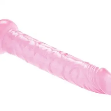 Adam and Eve Pink Jelly Slim Dildo - Pink