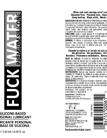 Fuck Water Premium Silicone Lubricant - 4 Fl. Oz.