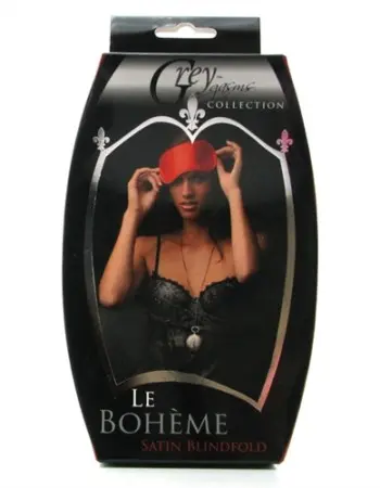 Le Boheme Satin Blindfold - Red