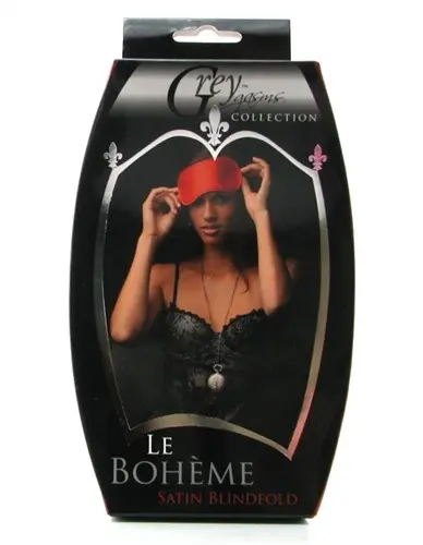 Le Boheme Satin Blindfold - Red