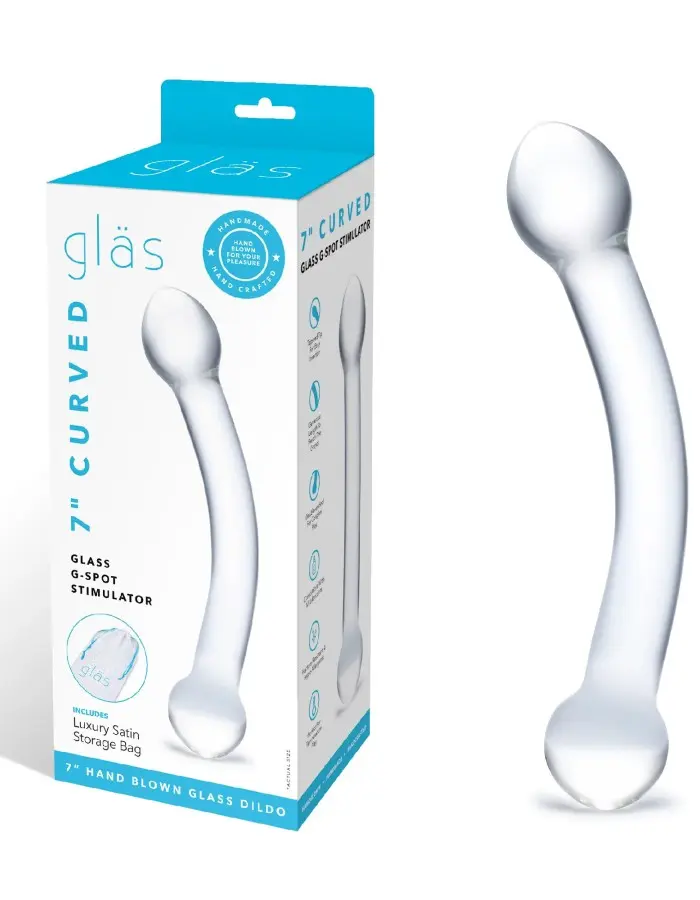 7 Inch Curved Glass G-Spot Stimulator