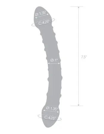 Double Trouble Glass Dildo