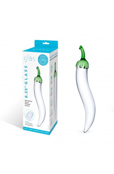 Glass Naturals Chili Pepper Dildo