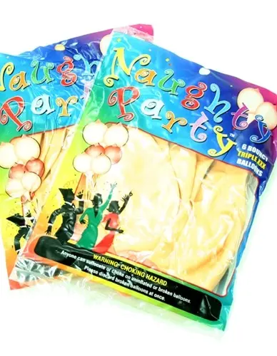Naughty Party Balloons - Boobie - 6 Pack - Nude