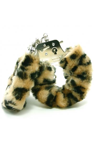 Plush Love Cuffs - Leopard