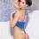 Wild Stretch Lace Strappy Thong Teddy - One Size  - Royal Blue