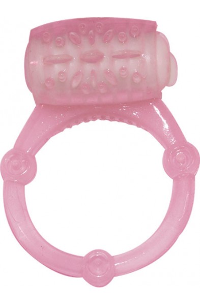 Humm Dinger Vibrating Penis Ring Clitoral Stimulator - Magenta