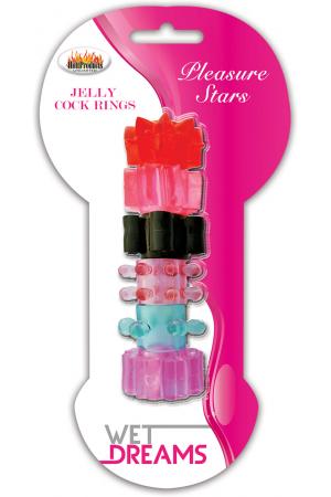 Pleasure Stars Jelly Cock Rings