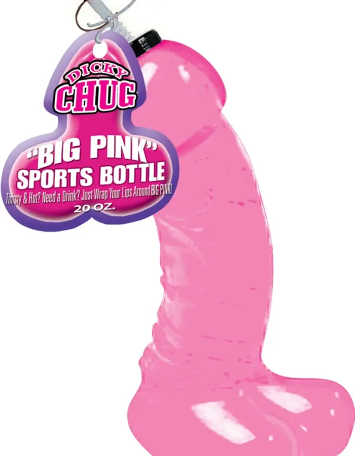 Dicky Chug Sports Bottle - Big Pink