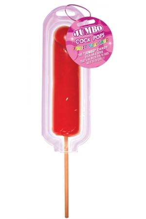 Jumbo Cock Pops Fruit Flavored - Strawberry