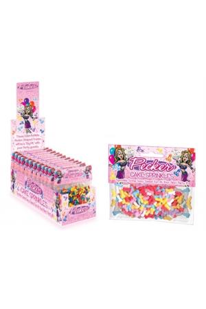 Pecker Cake Sprinkles - 16 Piece Display