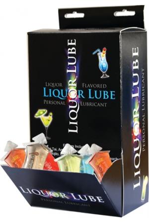 Liquor Lube  Assorted Flavors 50 Pcs Display