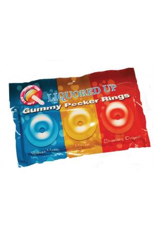 Liquored Up Gummy Pecker Rings