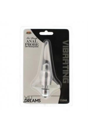 Wet Dreams Go Deep Anal Probe With  Vibrating Bullet - Clear