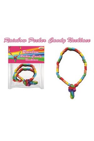 Rainbow Pecker Candy Necklace