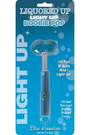 Liquored Up Light Up Boobie Pop - Blue Hawaiian