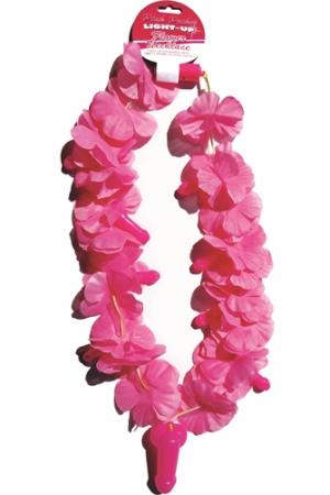 Pink Pecker Light-Up Flower Necklace