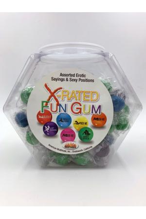 X-Rated Fun Gum - 90 Piece Bowl - Assorted