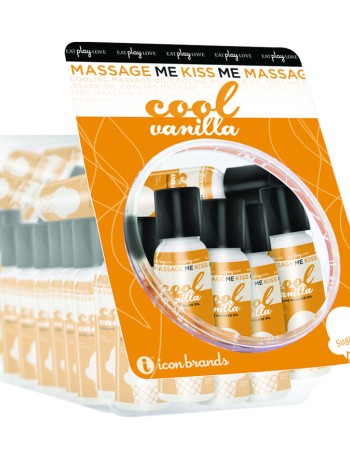 Massage Me Kiss Me Cool Vanilla - 1 Oz. 40 Count  Fishbowl