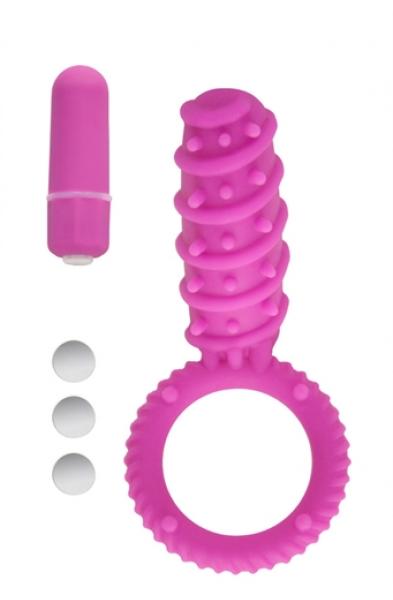 Simply Silicone 10x Love Button Ring - Pink