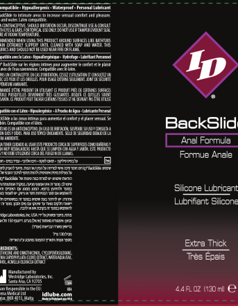 ID Backslide Silicone Lubricant 4.4 Oz
