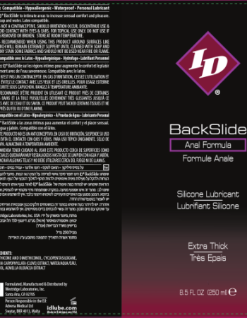 ID Backslide Silicone Lubricant 8.5 Oz