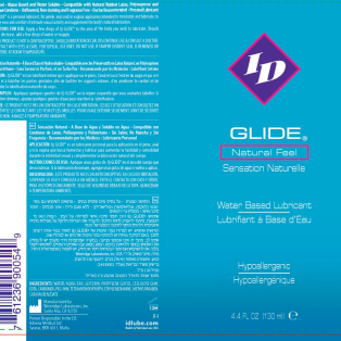 ID Glide Water Based Lubricant 4 Oz Travel Tube