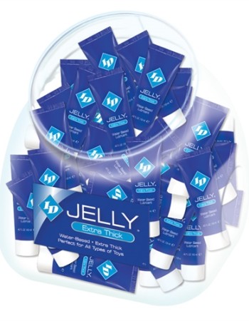 ID Jelly Extra Thick Water-Based Lubricant - 12ml Tubes - 72 Pieces Jar