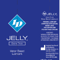 ID Jelly Extra Thick Water-Based Lubricant - 12ml Tubes - 72 Pieces Jar