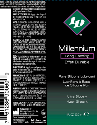 ID Millennium Silicone Lubricant 1 Oz