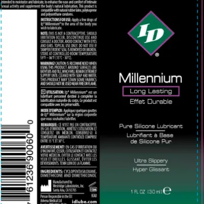 ID Millennium Silicone Lubricant 1 Oz