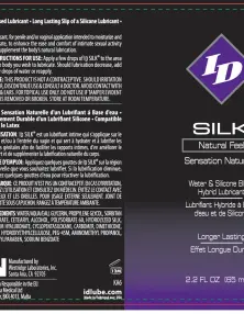 ID Silk Silicone and Water Blend Lubricant 2.2 Oz