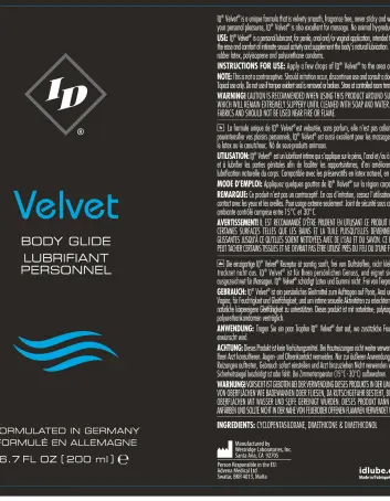 ID Velvet Body Glide 6.7 Oz