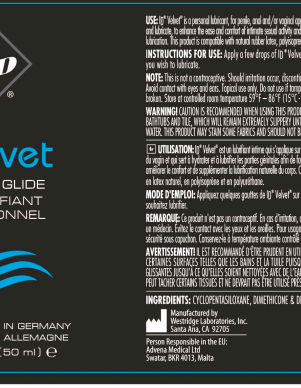 ID Velvet Body Glide 1.7 Oz