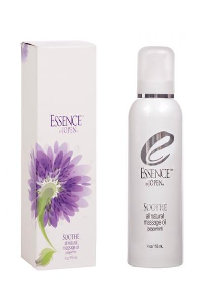 Essence Soothe - All Natural Massage Oil - Peppermint - 4 Fl. Oz.