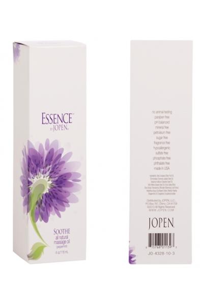 Essence Soothe - All Natural Massage Oil - Peppermint - 4 Fl. Oz.