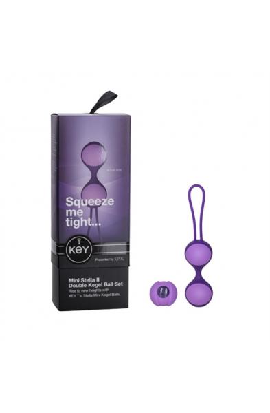 Mini Stella II Double Kegel Ball Set - Purple