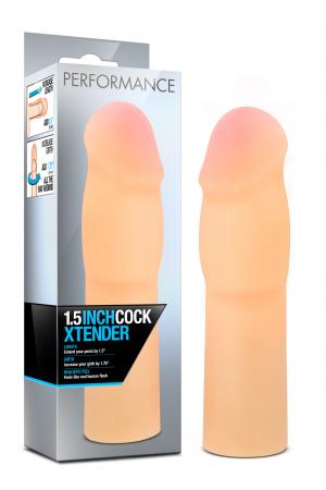 Performance 1.5 Inch Cock Xtender - Beige