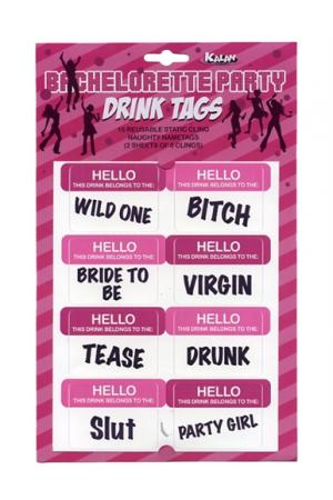 Bachelorette Party Drink Tags