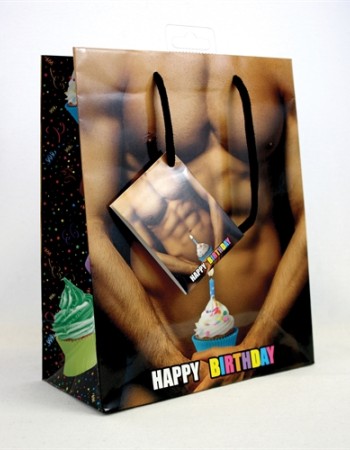 Guy With Cupcake - Gift Bag
