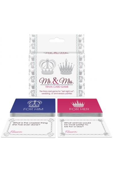 Mr. and Mrs. Trivia Card Game