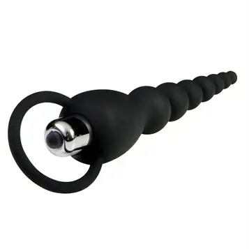 Adam and Eve Silicone Vibrating Anal Beads