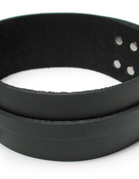 Bondage Basics Black Leather Collar