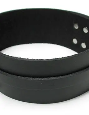 Bondage Basics Black Leather Collar