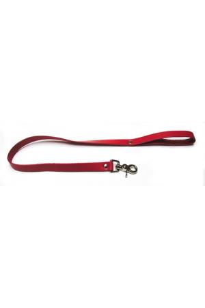 Leather Leash - Red