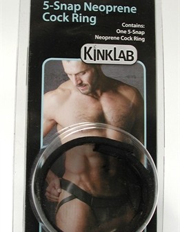 5 Snap Neoprene Cock Ring