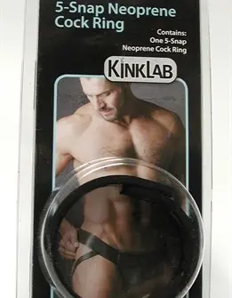 5 Snap Neoprene Cock Ring