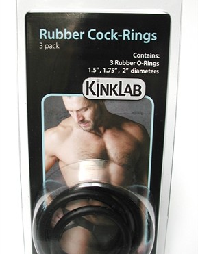 Rubber Cock Rings 3 Pack